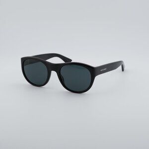 Saint Laurent SL 798 MAXIME 001 Sunglasses Black Oval Frame, Grey Lenses